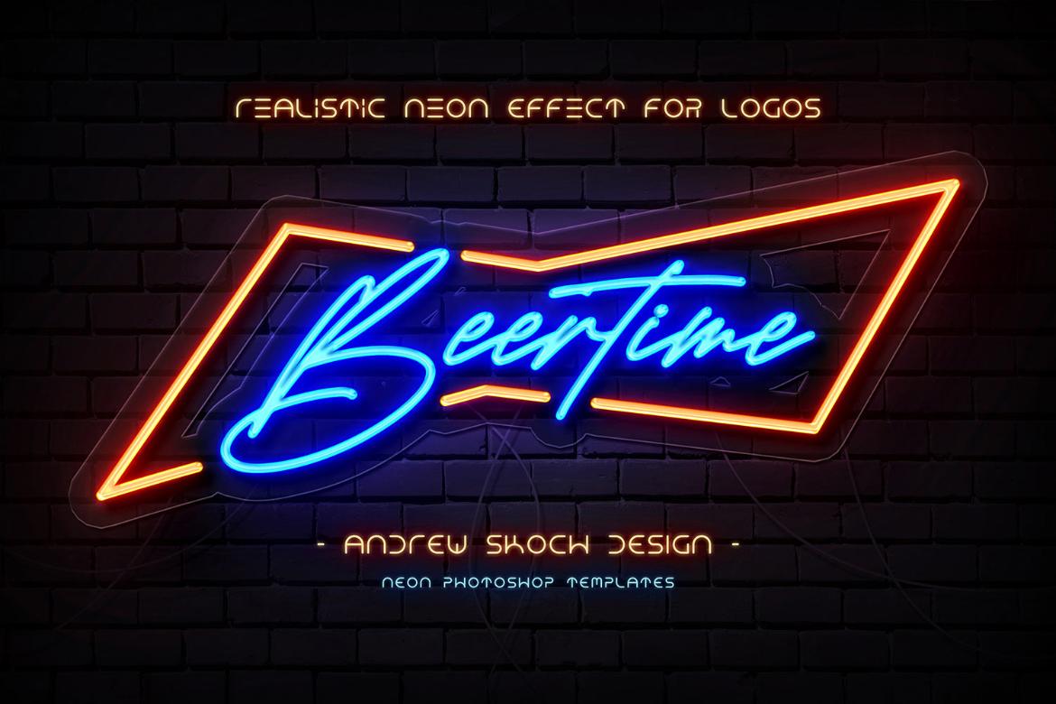 Real Neon Photoshop Effect