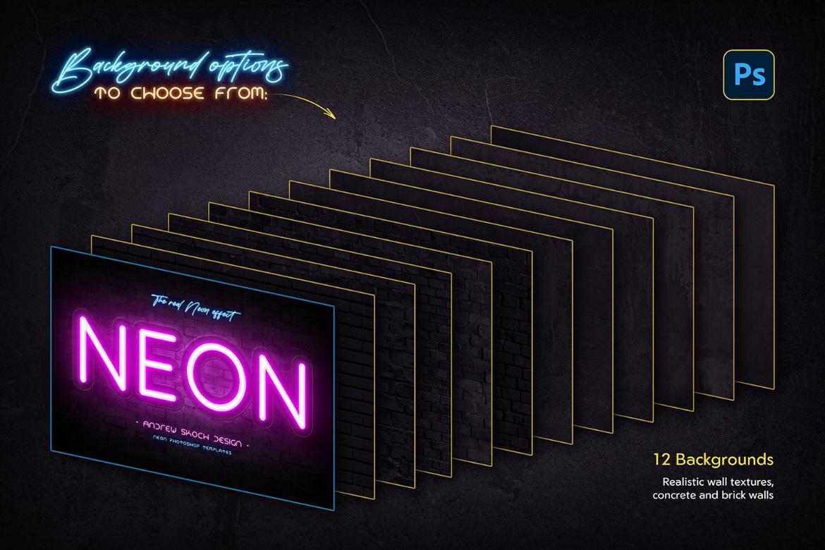 Real Neon Photoshop Effect