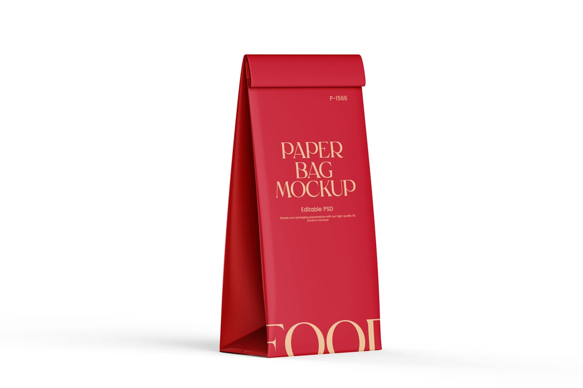 Paper Lunch Bag Mockup