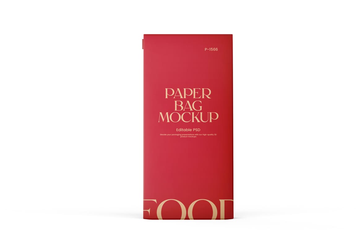 Paper Lunch Bag Mockup
