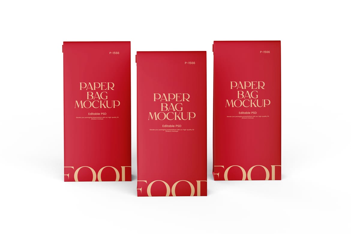 Paper Lunch Bag Mockup