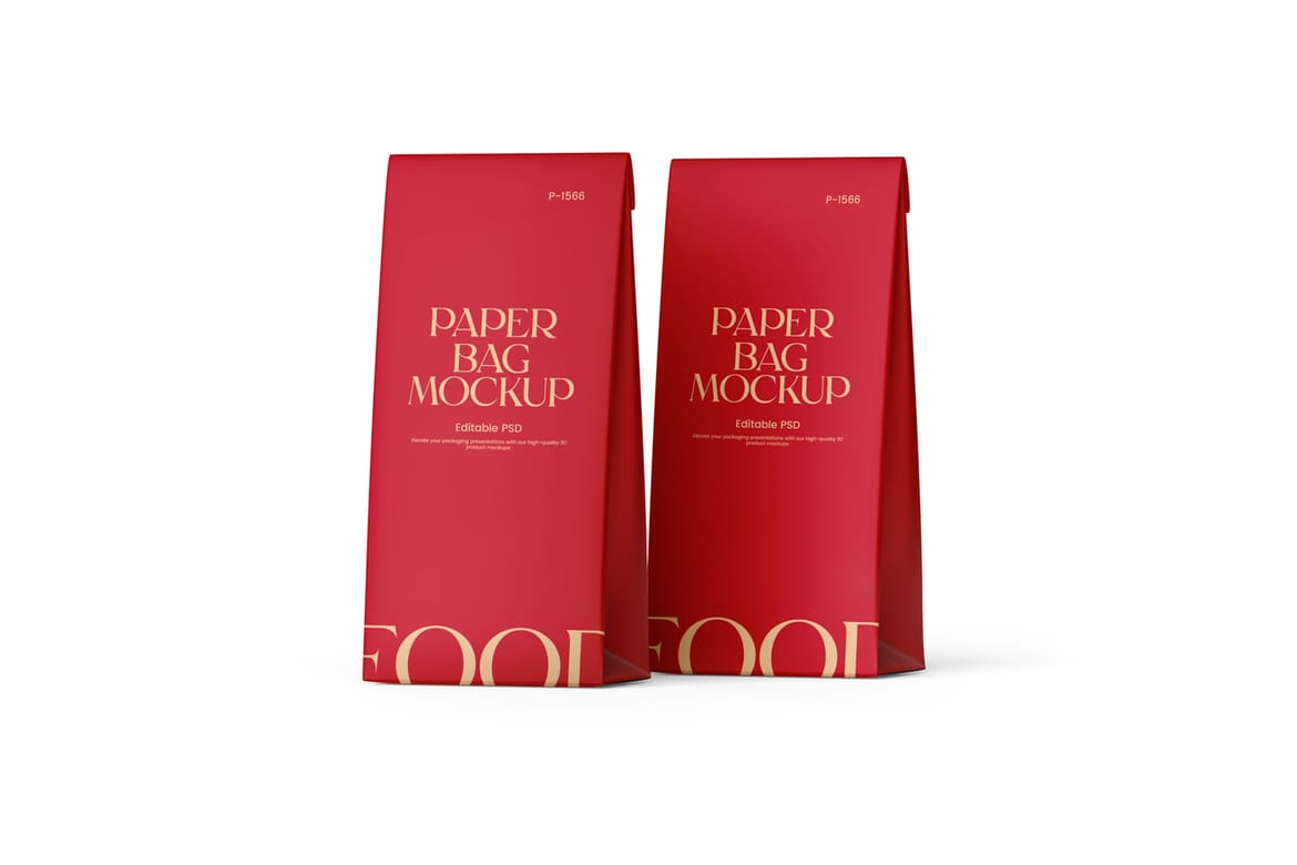 Paper Lunch Bag Mockup