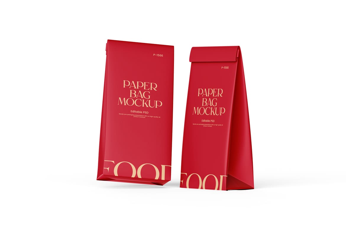Paper Lunch Bag Mockup
