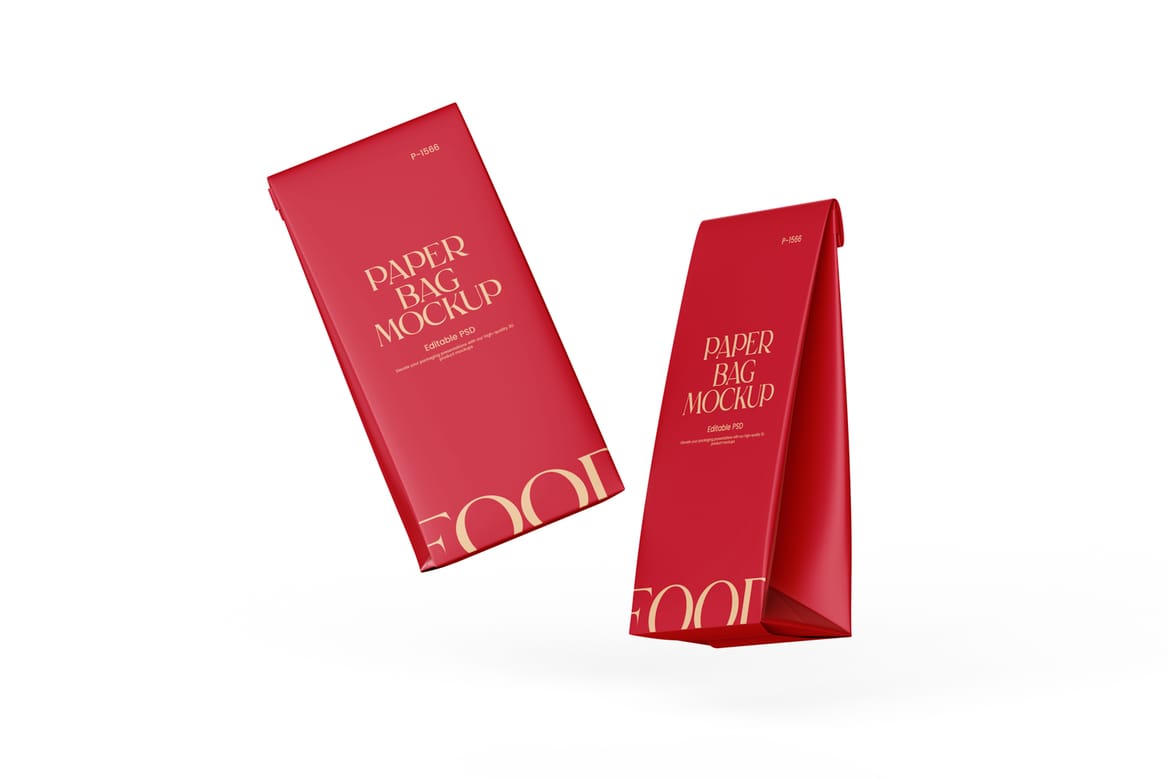 Paper Lunch Bag Mockup
