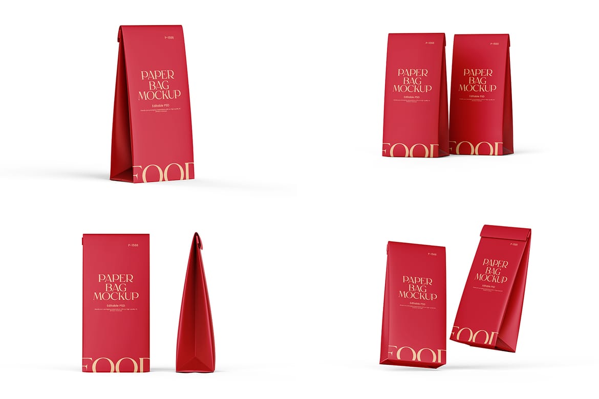 Paper Lunch Bag Mockup