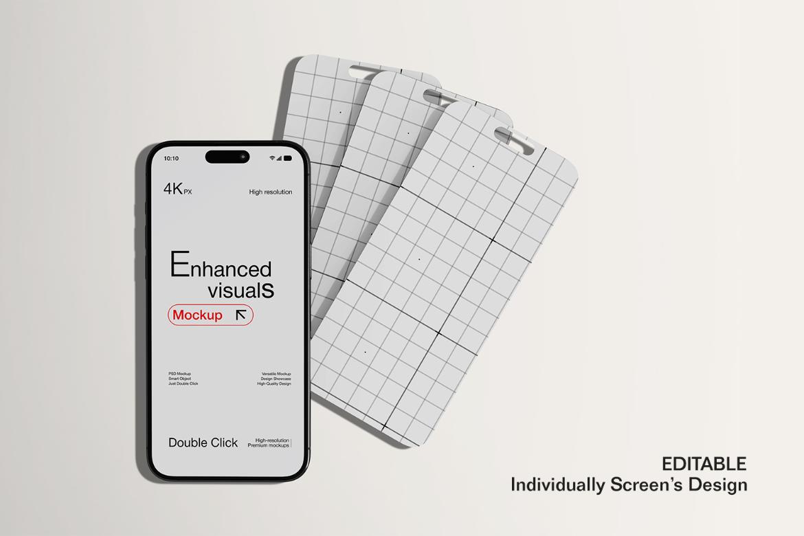 Smartphone & Book with Card Mockup Set
