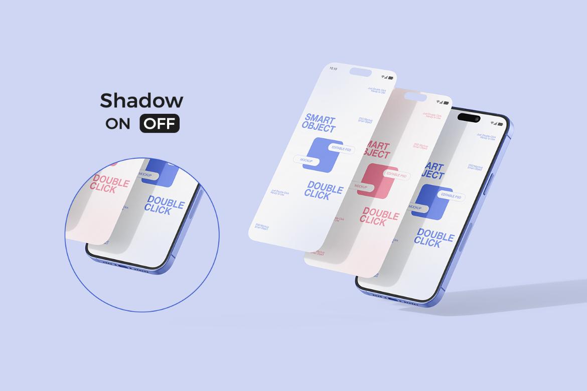 Smartphone & Book with Card Mockup Set