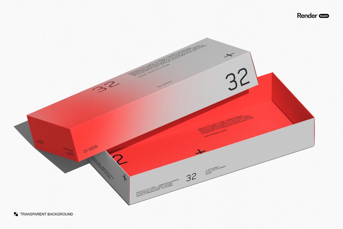 Paper Box Mockup Set