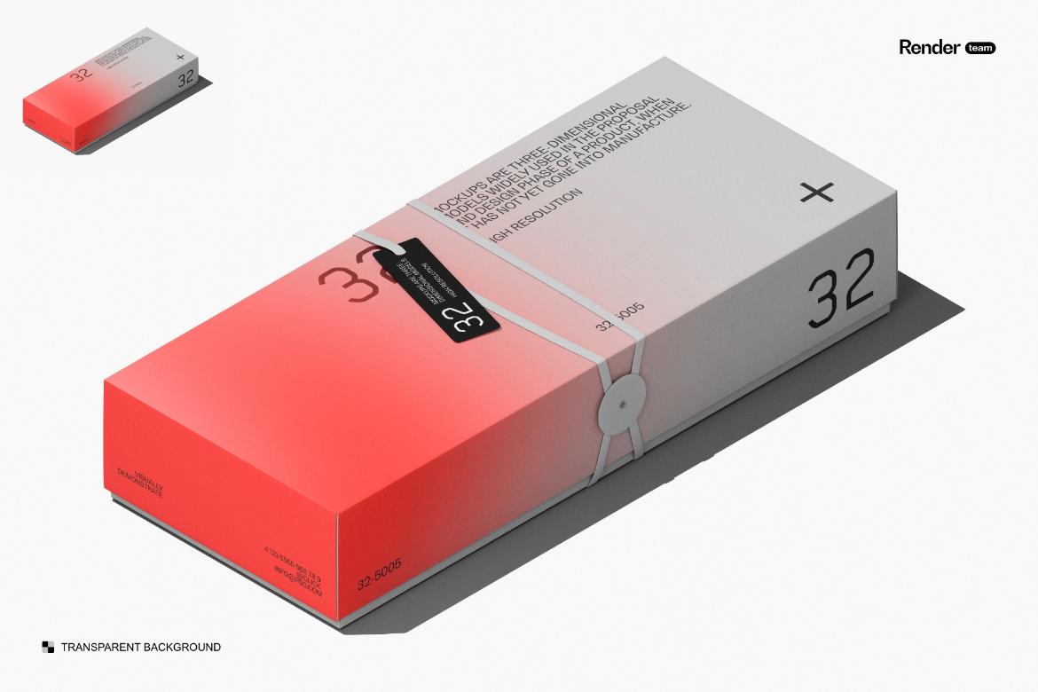 Paper Box Mockup Set