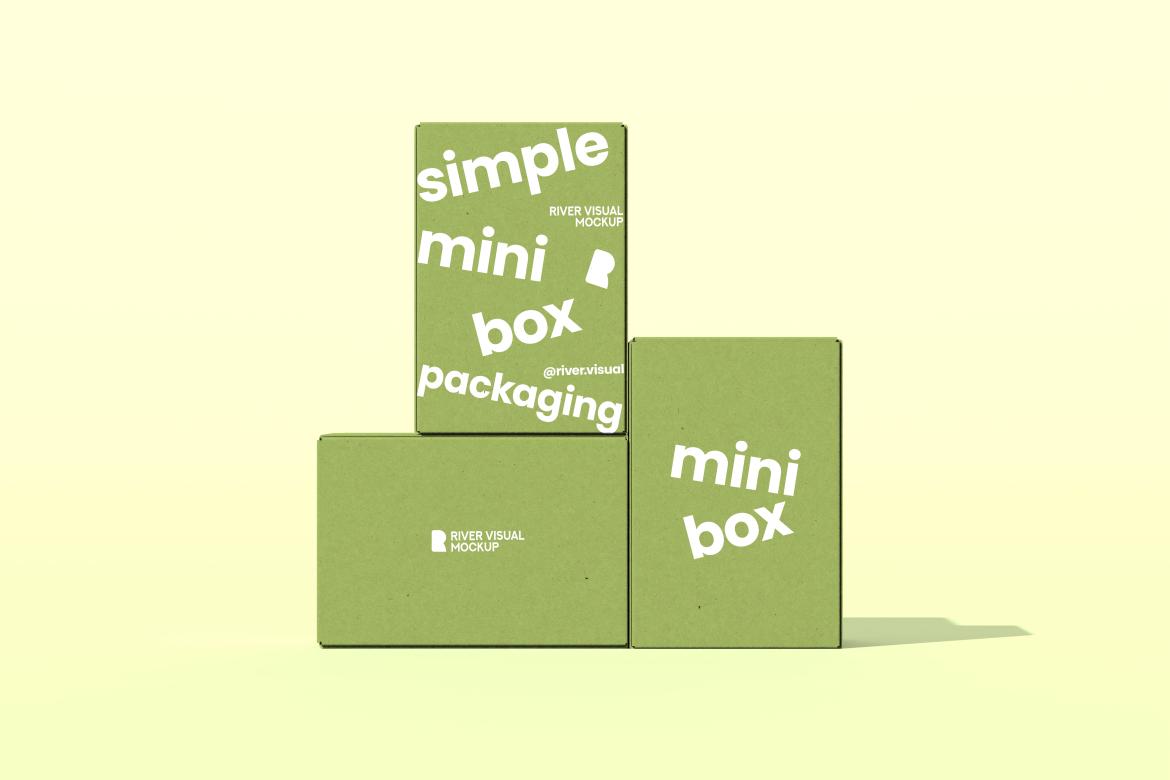 Simple Mini Box Packaging Free Mockup