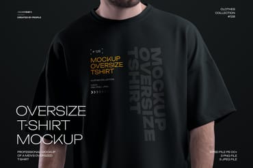  3  Mockups Oversize T-shirt