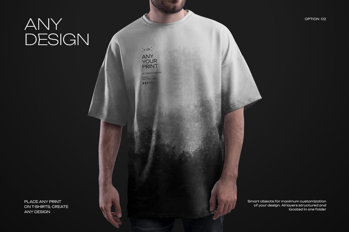  3  Mockups Oversize T-shirt
