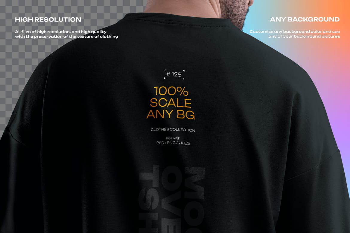  3  Mockups Oversize T-shirt
