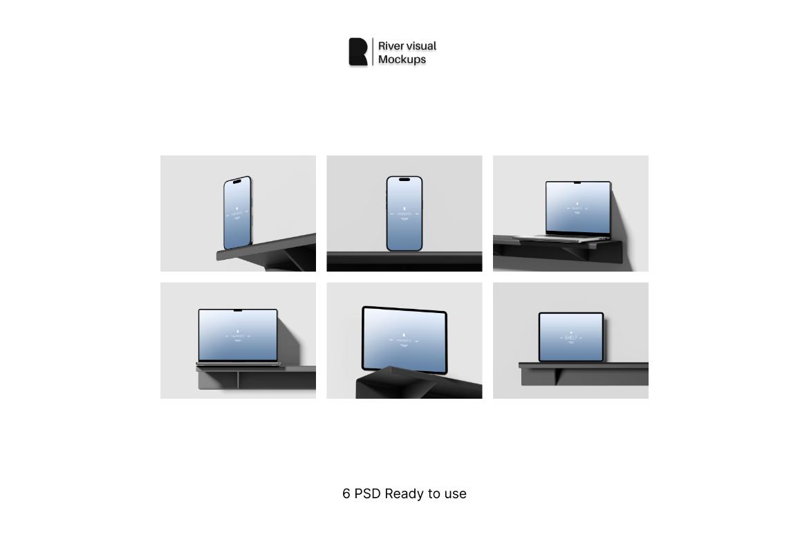 Device Mockup Top Shelf