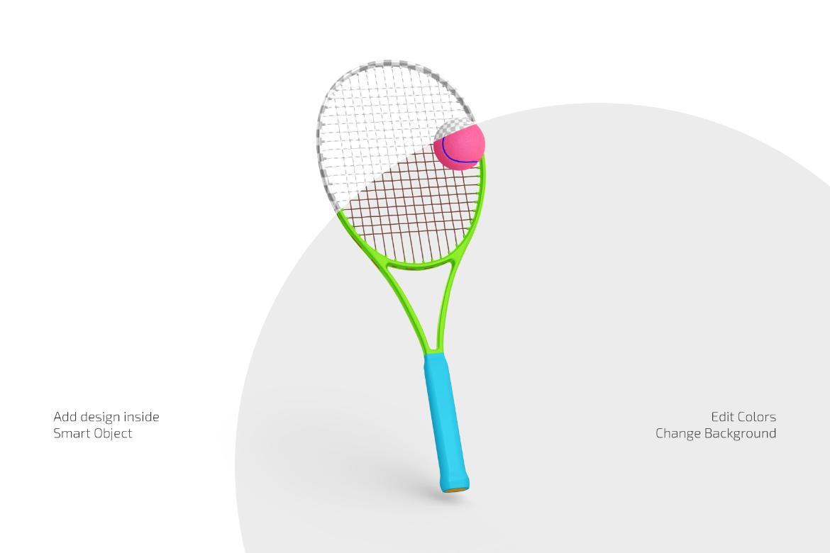 Tennis Racket Mockup Set