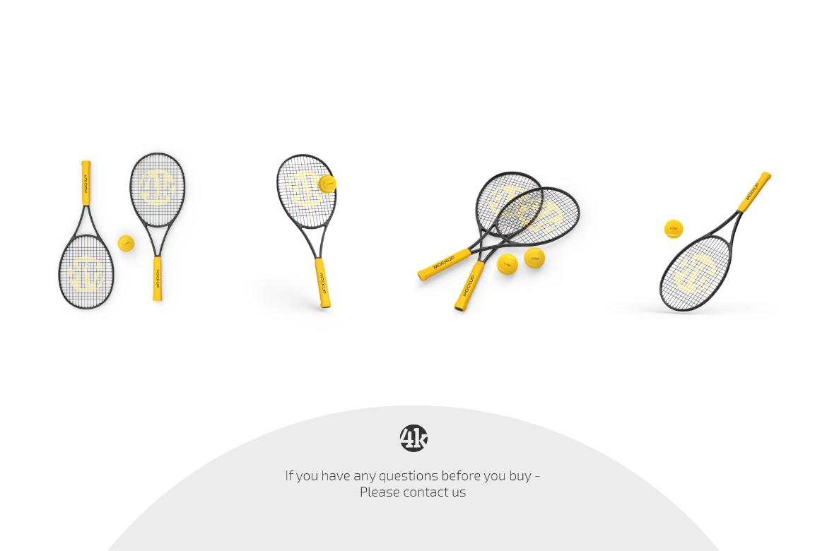 Tennis Racket Mockup Set