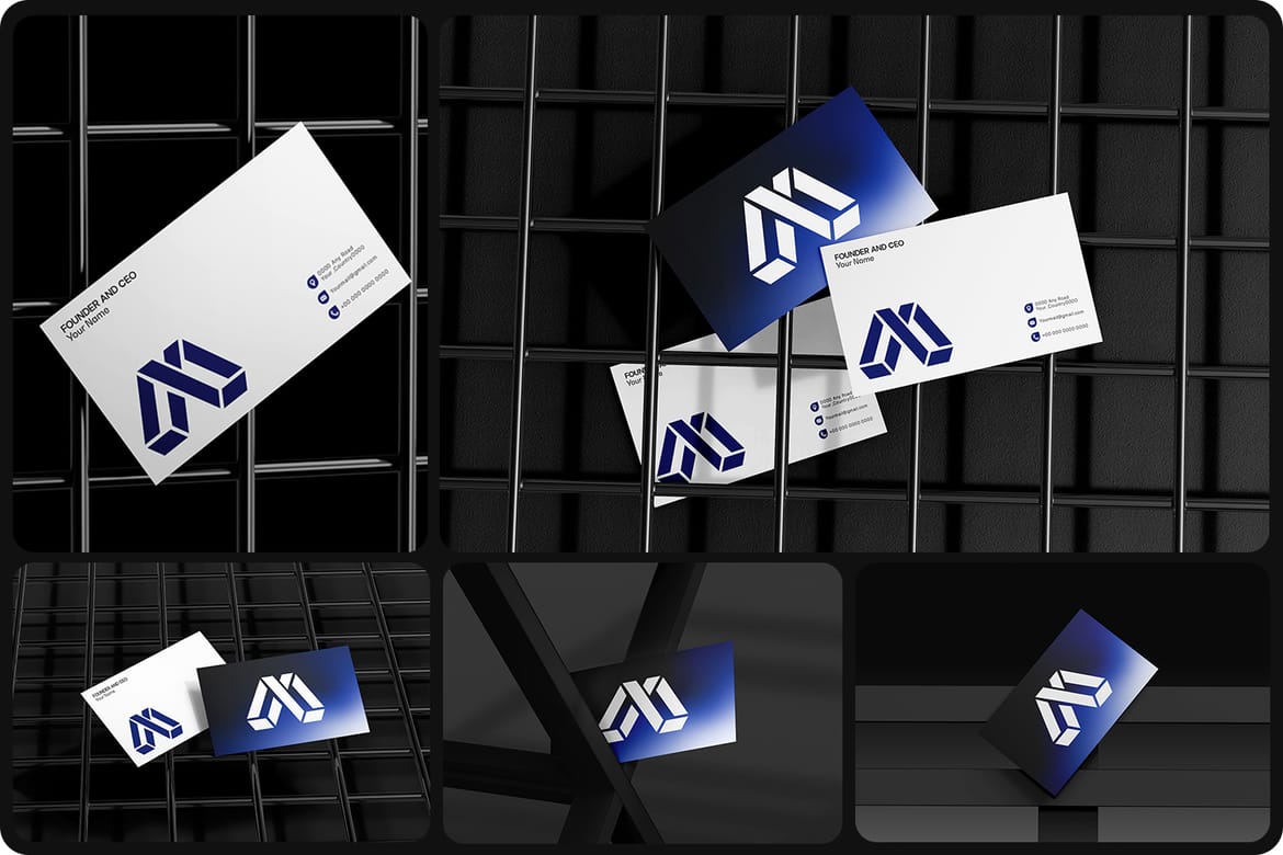 Corporate Business Card Mockup