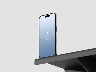 iPhone 15 Pro Top Shelf Mockup