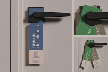 Hotel Door Hanger Mockup