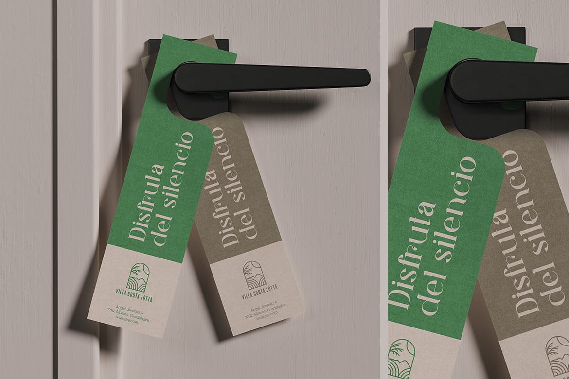 Hotel Door Hanger Mockup