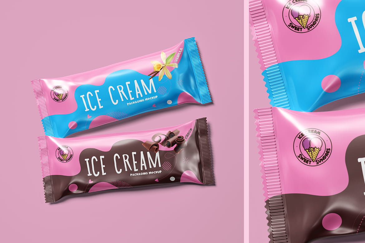Ice Cream Packaging Mockup