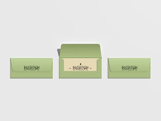 Invitation Letter Envelope  Free Mockup