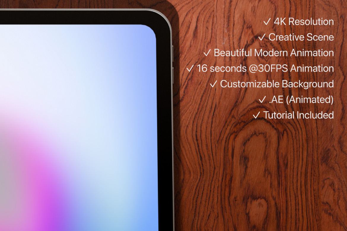 iPad Pro Animated Mockup