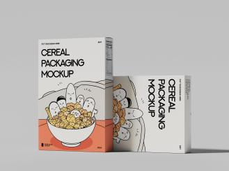 Cereal Box Free Mockup