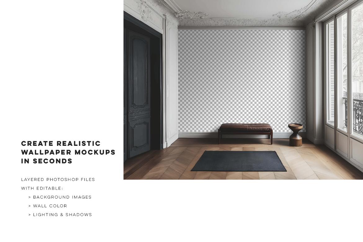 Parisian Home Wallpaper Mockup No. 3