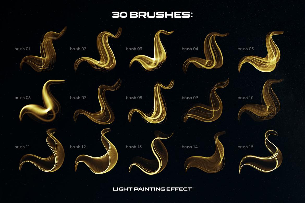Light Painting Procreate Brushes