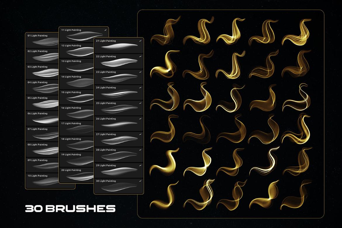 Light Painting Procreate Brushes