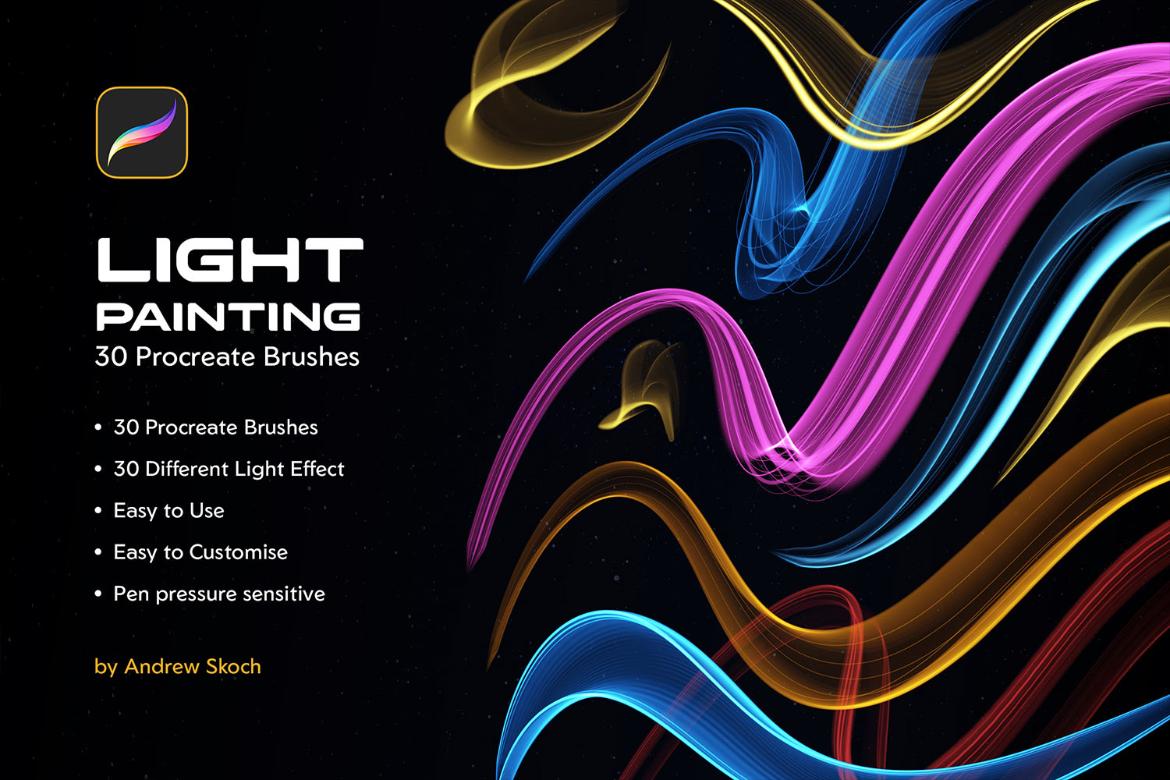 Light Painting Procreate Brushes