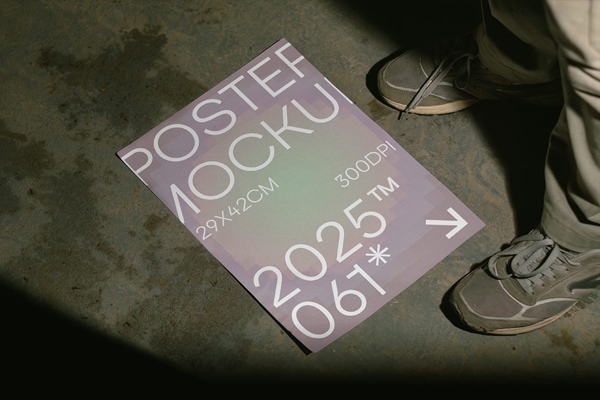 5 Realistic Scene High Quality Poster Mockup - VOL 1