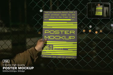 2 Realistic Scene High Quality Poster Mockup - VOL 2