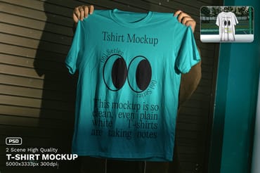 2 Realistic Scene High Quality T-Shirt Mockup - VOL 2