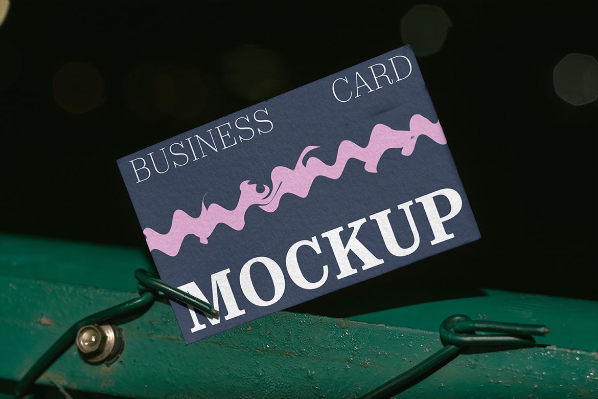 2 Realistic Scene High Quality Business Card Mockup - VOL 1