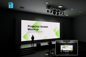 Projector Screen Mockup