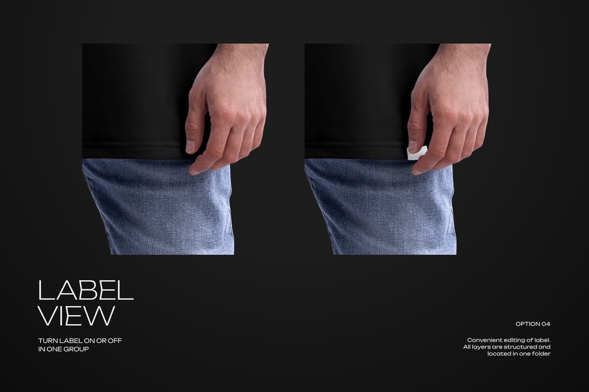 4 Full-Length Oversized Men's T-Shirt Mockups 