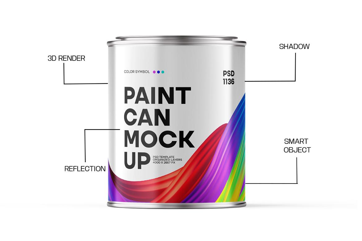 Paint Can Mockup