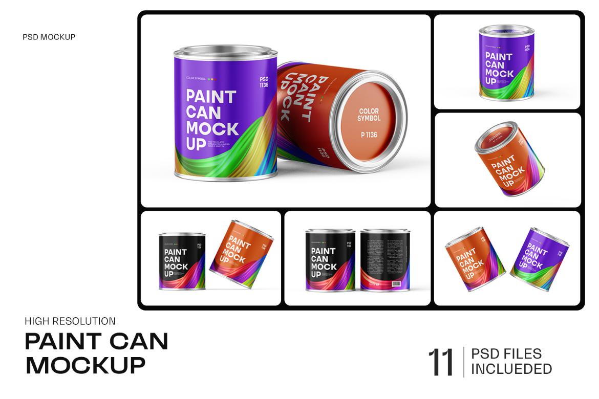 Paint Can Mockup