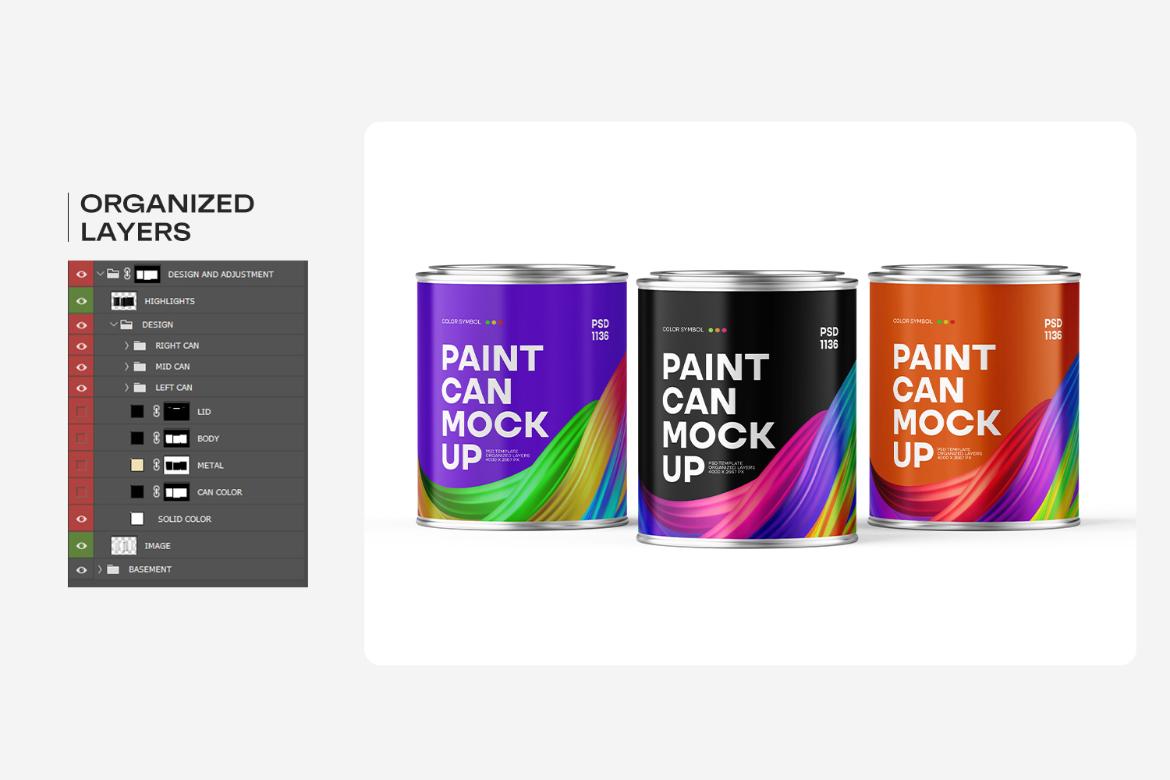 Paint Can Mockup