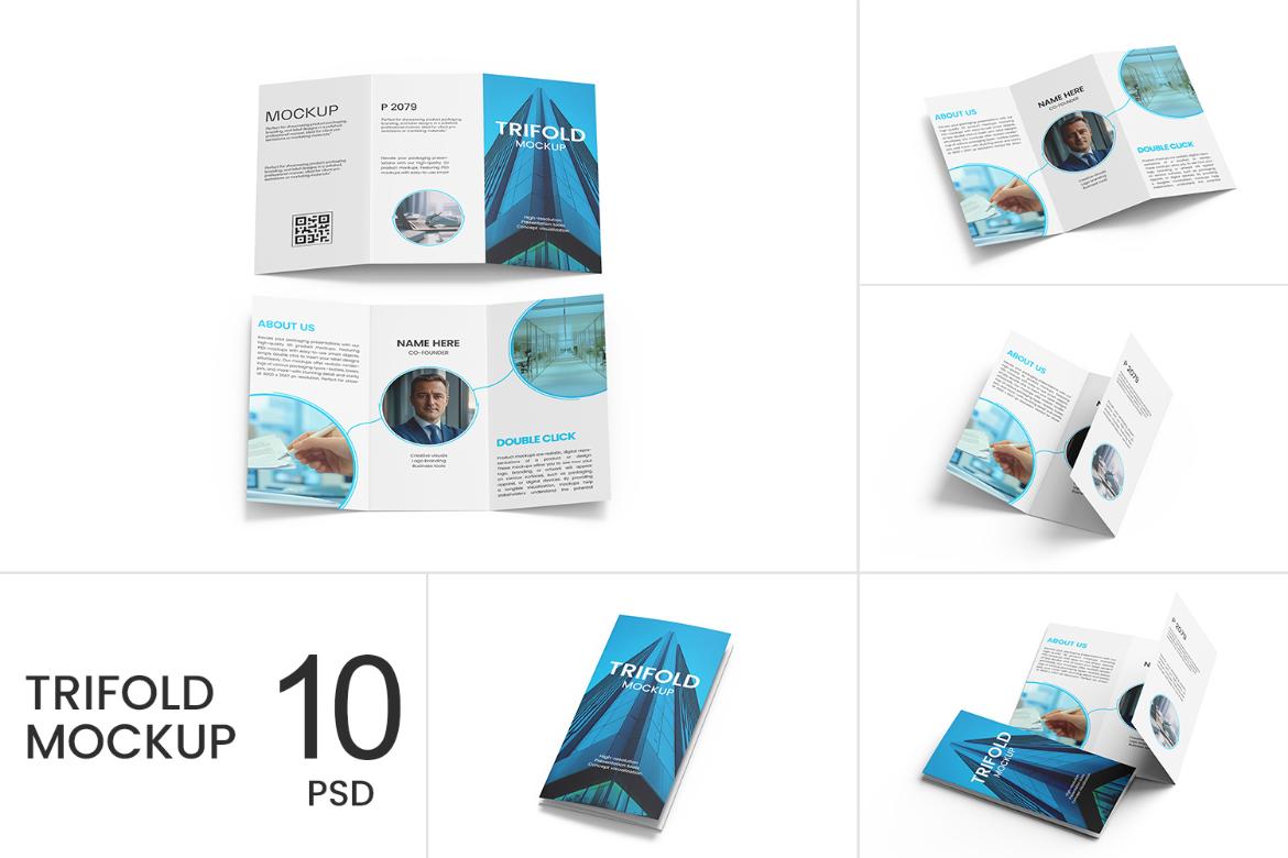 Trifold Brochure Mockup