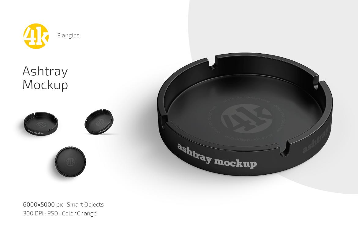 Ashtray Mockup Set