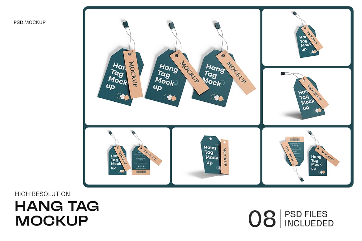 Clothing Hang Tag Mockup
