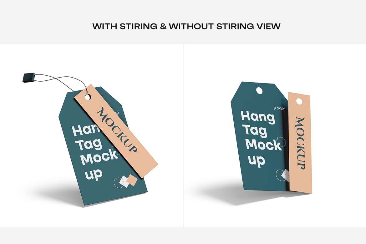 Clothing Hang Tag Mockup