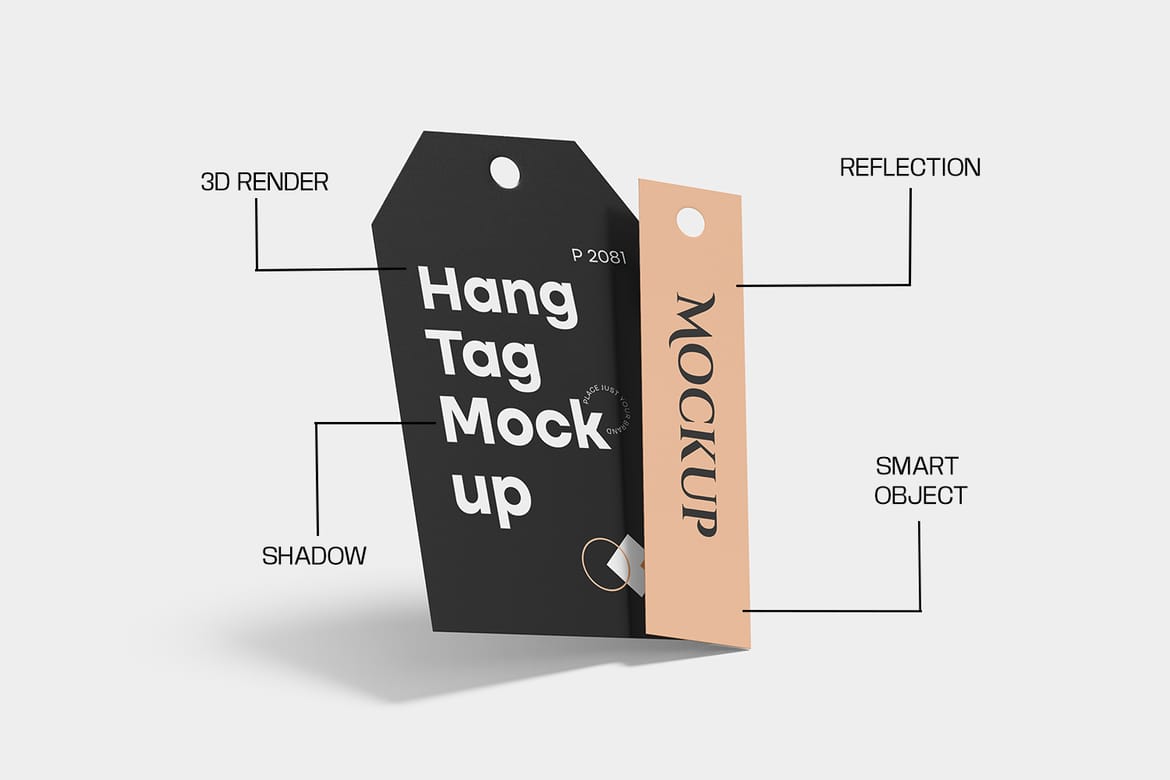 Clothing Hang Tag Mockup