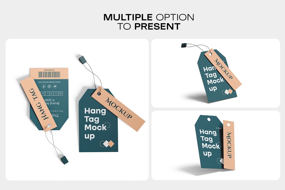 Clothing Hang Tag Mockup