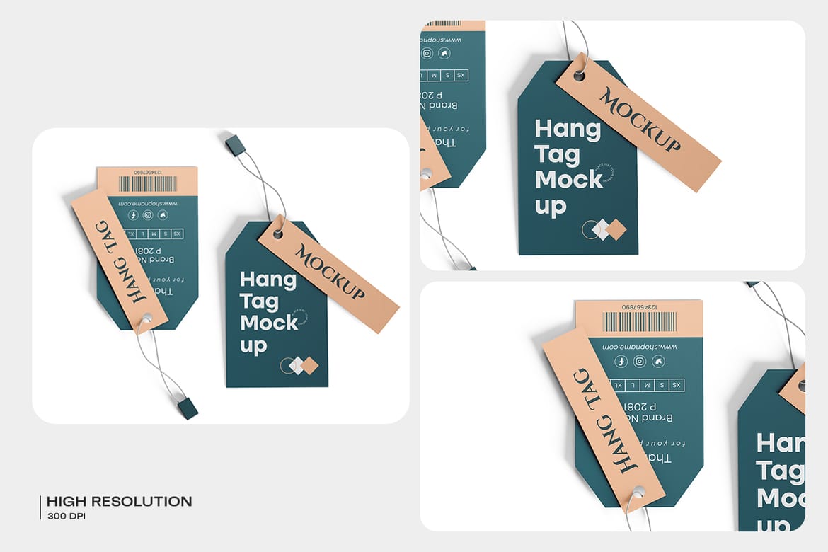 Clothing Hang Tag Mockup