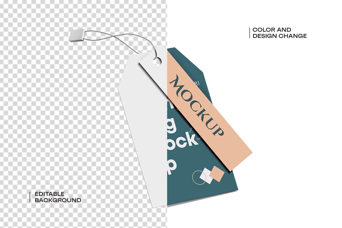 Clothing Hang Tag Mockup
