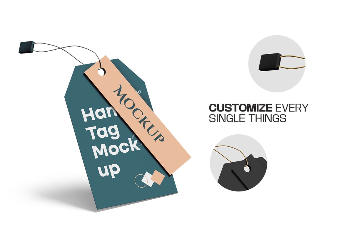Clothing Hang Tag Mockup